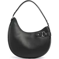 Lauren Accesorios para mulher. 431980156002 Mala de ombro grande Tasha em pele preta (OSFA), Couro, Preto, Casual