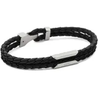 Diesel Pulseira preto / prata