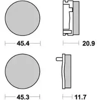 Vesrah Pastilhas De Freio Orgânicas Vd110