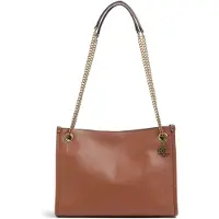 Ralph Lauren para mulher. 431980173001 Bolsa Bradley de Couro castanho (OSFA), Marrom, Bege, Casual, Pele