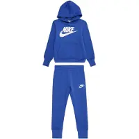 Nike Fato de jogging azul real / branco