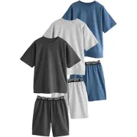 Next Pijama navy / antracite / cinzento claro / preto
