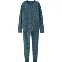 TWO SOON Pijama bege / marinho / branco