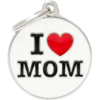 My Family Etiqueta De Identificação Para Animais De Estimação I Love Mom