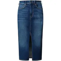 Pepe Jeans para mulher. PL9011865FB Saia midi azul (M), Casual, Algodão, Denim