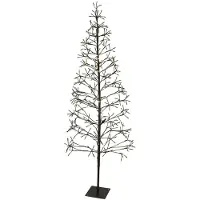 Wellhome Árvore De Natal Com 9 Ramos E 160 Luzes Led 120 Cm