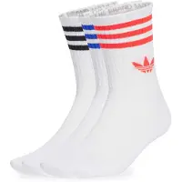 Adidas Originals Meias de Cano Médio 3-Stripes – 3 Pares