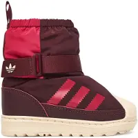 Adidas Originals Bota de neve 'Superstar 360' castanho de castanha / vermelho / branco