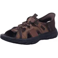 SKECHERS para homem. 205181 Sapatilhas com atacadores castanhas Revolted Merrick (42), Marrom, Plano, Cordão, Casual, Esportivo, Outdoor