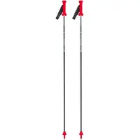Van Deer - Bastões ski - Race GS Carbon Grey/Black/Red para Unissexo - Tamanho 115 cm - Cinzento