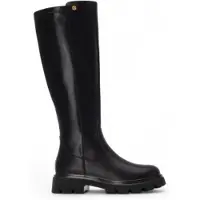 Xti para mulher. 14441901-NEGRO Botas 144419 pretas (38), Preto, Plano, 1 a 3cm, Zíper, Casual