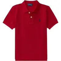 Ralph Lauren para menino. 322603252009 Pólo icónico em piqué vermelho (1.5años= 88/93), Preto, Casual, Algodão, Manga curta, moda infan