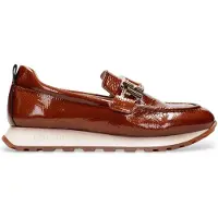 Hispanitas para mulher. HI243621 Mocassins de couro casual castanhos (37), Marrom, 3 a 5cm, Nenhum