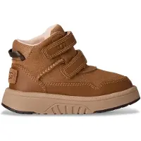 Ugg unisex para criança. 1171194T Botins Rennie em pele castanha (26), Couro, Marrom, Plano, Velcro, Casual, moda infantil