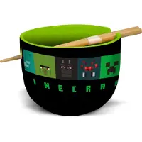Stor Tigela De Ramen Com Pauzinhos Minecraft