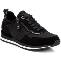 Refresh para mulher. 17205901-NEGRO Ténis 172059 preto (38), Plano, 1 a 3cm, Zíper, Casual