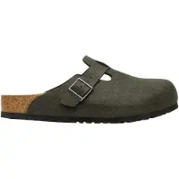 Birkenstock - Sandálias e chinelos - Boston Wool Narrow Thyme para Unissexo - Tamanho 39 - Verde