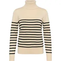 Saint tropez Pullover 'Mila' ecru / preto