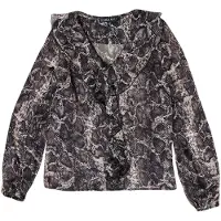 KOROSHI Blusa cinzento / preto