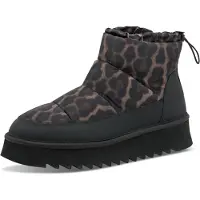 Tamaris Botas de neve mocha / castanho escuro / preto