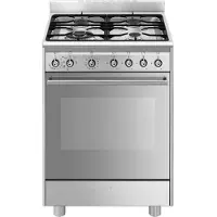 Smeg Fogão A Gás Com Forno Sx61gm 60 Cm 4 Bocas