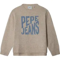 Pepe Jeans para menina. PG7000013 Camisola castanha Bekky (8años= 128cm), Marrom, Casual, Algodão, moda infantil