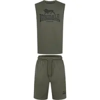 Lonsdale Fato de jogging 'Allanton' oliveira / preto