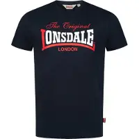 Lonsdale Camisa ' Aldingham' navy / vermelho / branco