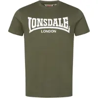 Lonsdale Camisa 'Fulwood' oliveira / branco