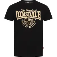 Lonsdale Camisa 'Bethersden' ecru / preto