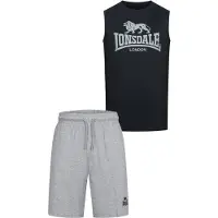 Lonsdale Fato de treino 'Claremorris' acinzentado / preto