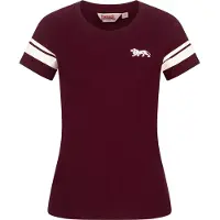 Lonsdale Camisa 'Corton' vermelho vinho / branco