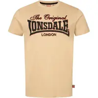Lonsdale Camisa 'Cotha' areia / granadina / preto