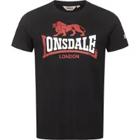 Lonsdale Camisa vermelho claro / preto / branco