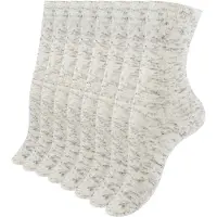 Cotton Prime Meias bege mosqueado