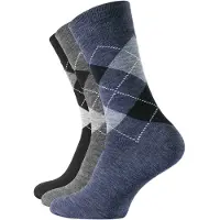 Cotton Prime Meias azul pombo / cinzento / preto
