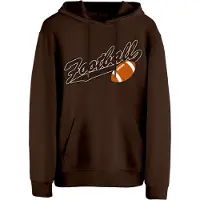 Cotton Prime Sweatshirt 'American Football' chocolate / laranja / branco