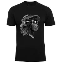 Cotton Prime Camisa 'Cool Monkey mit Brille' cinzento / preto / branco