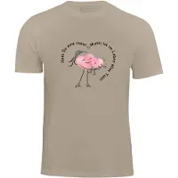 Cotton Prime Camisa 'Super Mutti' bege escuro / rosa / preto