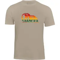 Cotton Prime Camisa 'Opa Legende der Enkel' bege / verde / laranja / vermelho