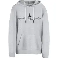 Cotton Prime Sweatshirt 'Harzschlag' cinzento claro / preto