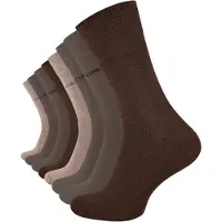 Cotton Prime Meias 'Comfort' bege mosqueado / castanho / taupe