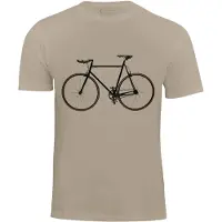 Cotton Prime Camisa 'Bike - Fahrrad' camelo / preto