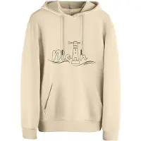Cotton Prime Sweatshirt 'Leuchtturm - Moin' bege claro / preto