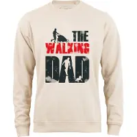 Cotton Prime Sweatshirt 'Walking Dad ' bege / vermelho / preto