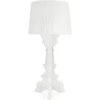 Kartell Candeeiro de mesa Bourgie, branco mate, 78 cm, regulável, E14-LED