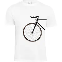 Cotton Prime Camisa 'Bike Lover' preto / branco