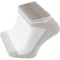 Cotton Prime Meias de desporto acinzentado / branco