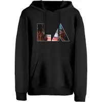 Cotton Prime Sweatshirt 'Skyline Los Angeles - Weltenbummler' azul / castanho / vermelho claro / preto