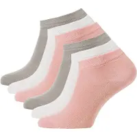 Cotton Prime Meias taupe / cor-de-rosa / branco